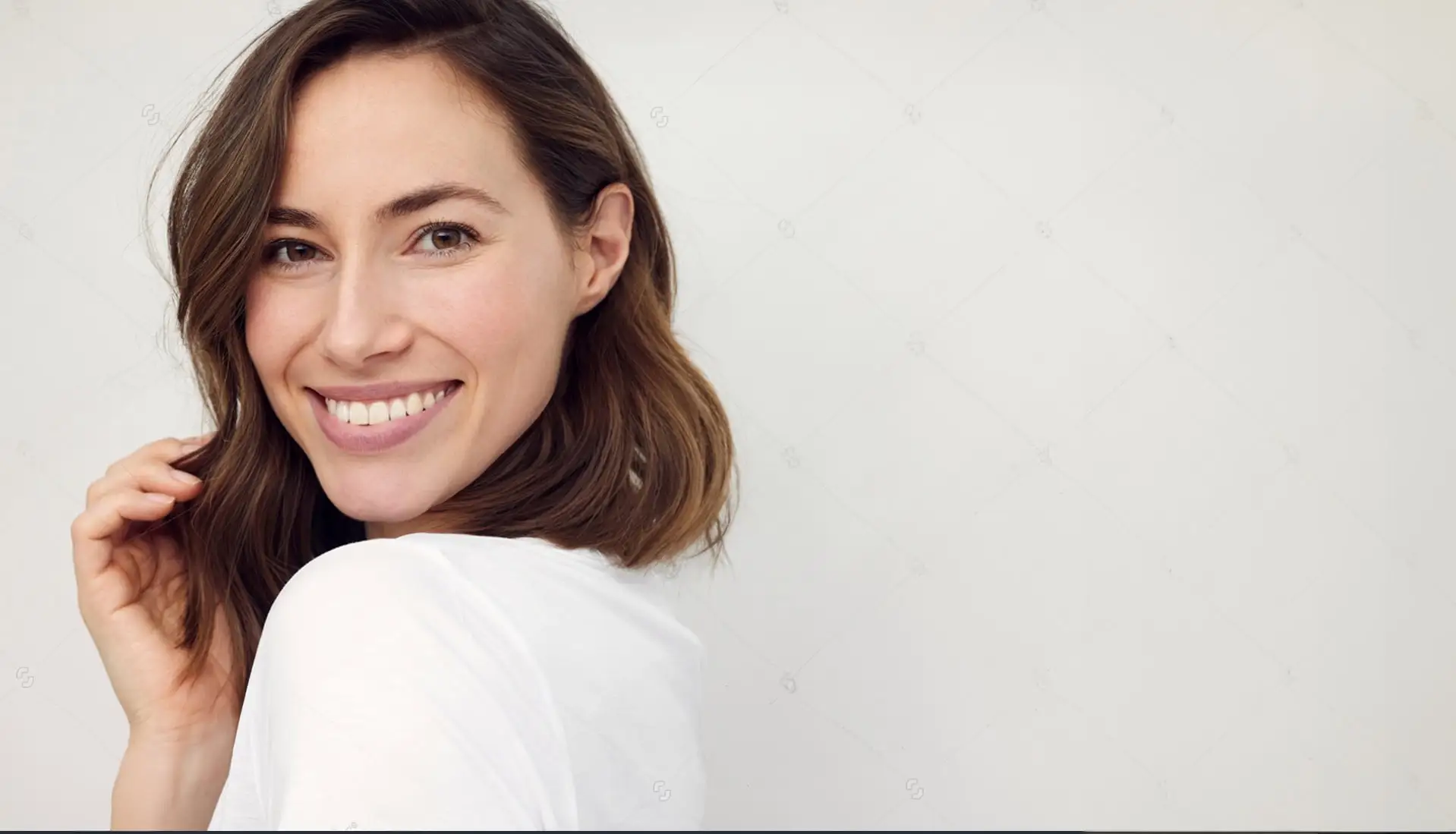 Smiling dental patient